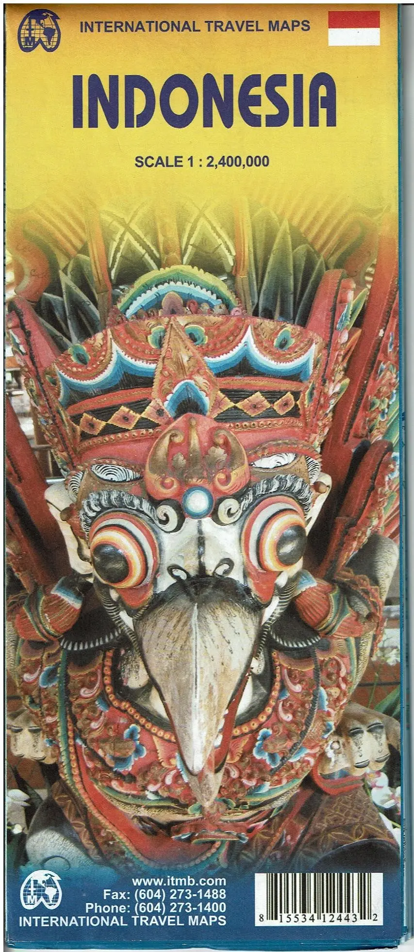 Indonesia Travel Reference Map: 1:2,400,000 [Paperback] Itmb Canada 1