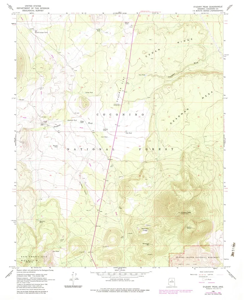 O'leary Peak [Map] United States Geological Survey 1
