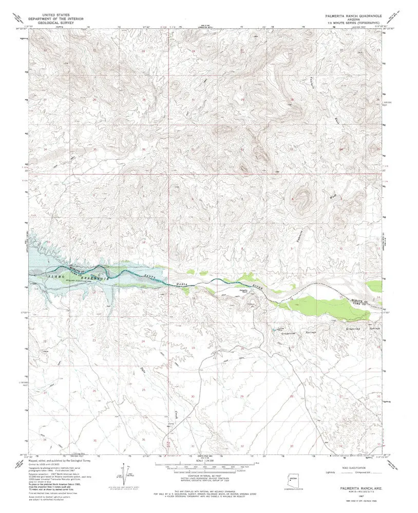 Palmerita Ranch, Arizona 7.5' [Map] United Stated Geological Survey 1