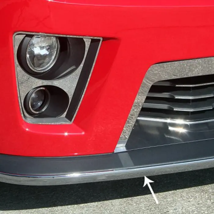 2012+ Zl1 Camaro - Front Chin Spoiler Lip Trim - Chrome Vinyl 1