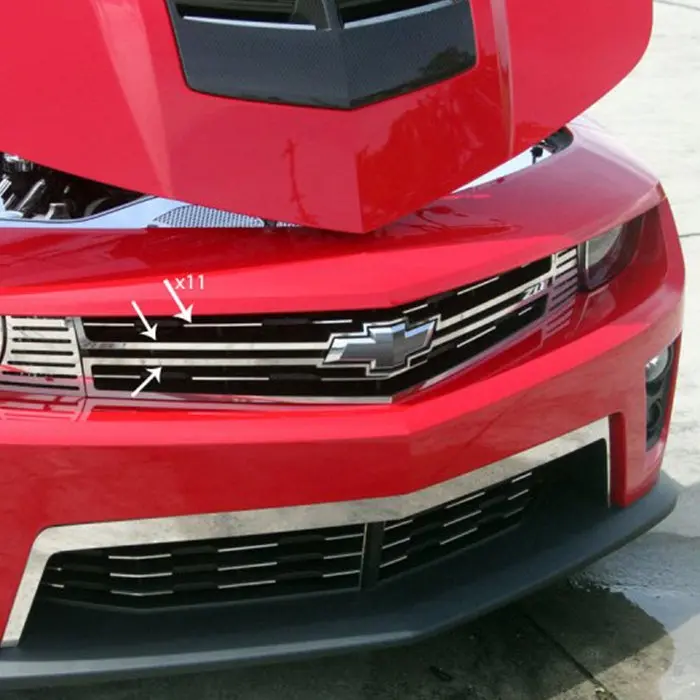 2012+ Zl1 Camaro - Front Grille Trim Kit - Polished Stainless Steel - 13 Pc. 1