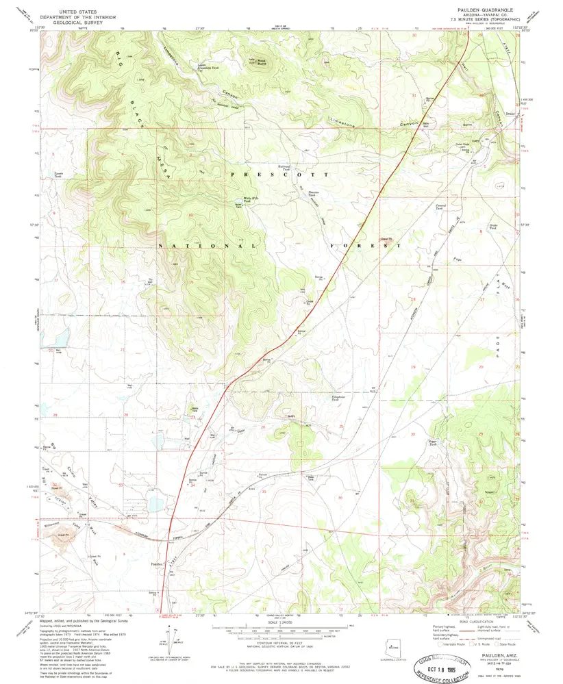 Paulden [Map] United States Geological Survey 1