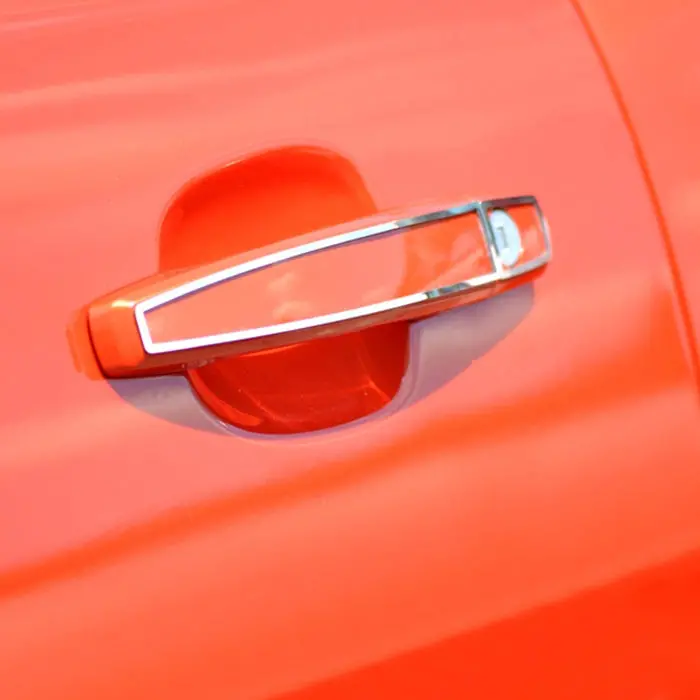 2010-2015 Camaro - Door Handle Plate - Polished Stainless Steel - 2Pc 1