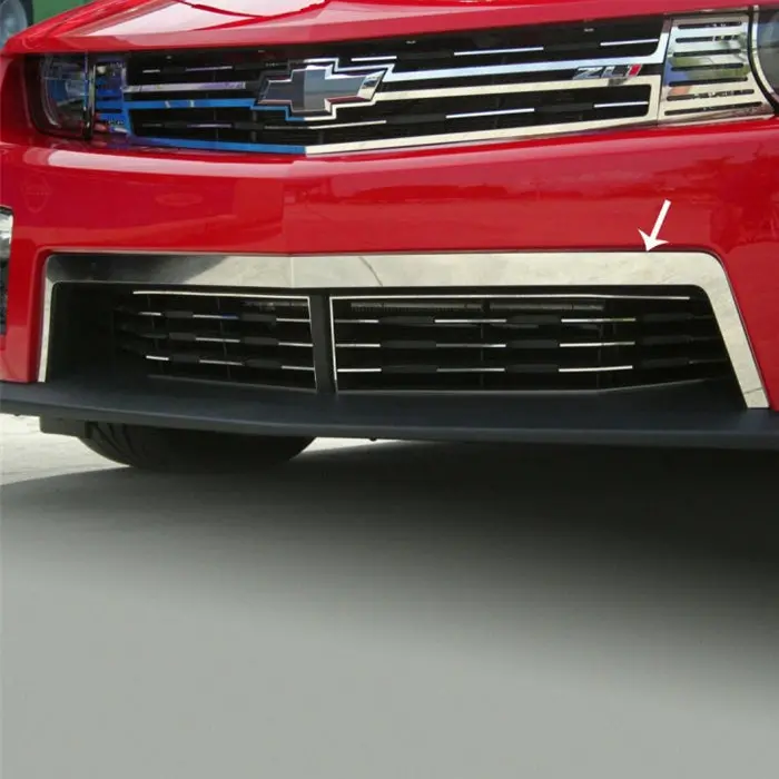 2012+ Zl1 Camaro - Front Upper Valance Trim - Polished Stainless Steel 1