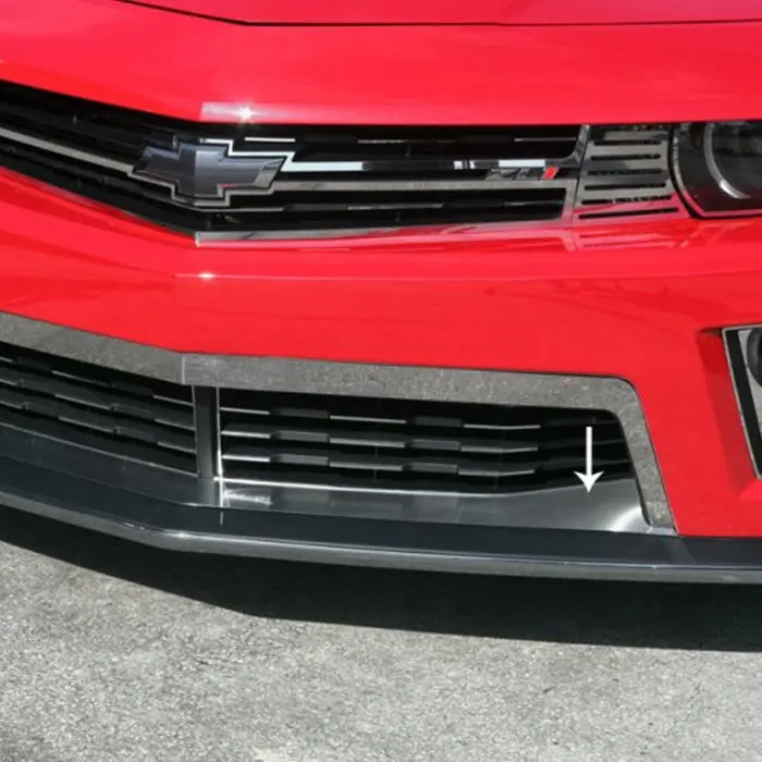 2012-2015 Zl1 Camaro Splitter Lower Front Trim : Brushed Stainless Steel 1