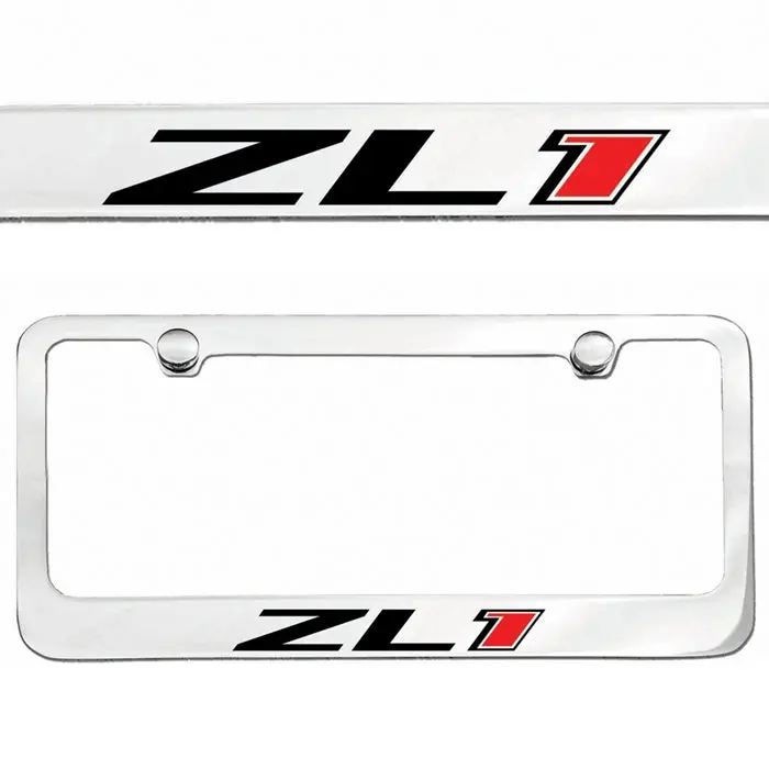 Zl1 Camaro License Frame - Chrome 1