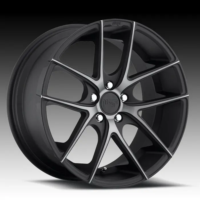 Niche Targa Sport Series Camaro Wheels - Black Machined 1