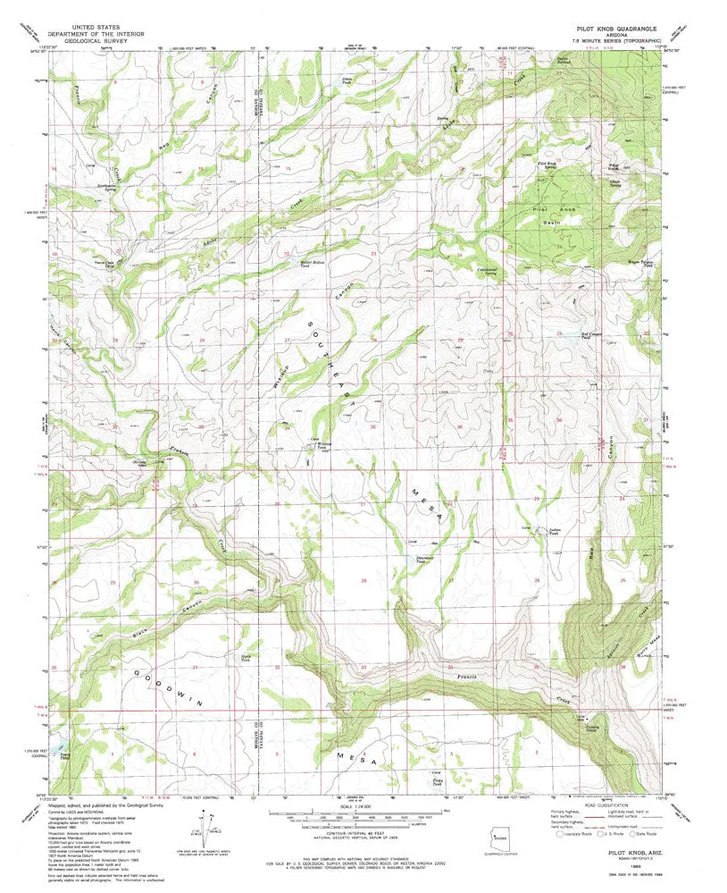 Pilot Knob, Arizona 7.5' [Map] United Stated Geological Survey 1