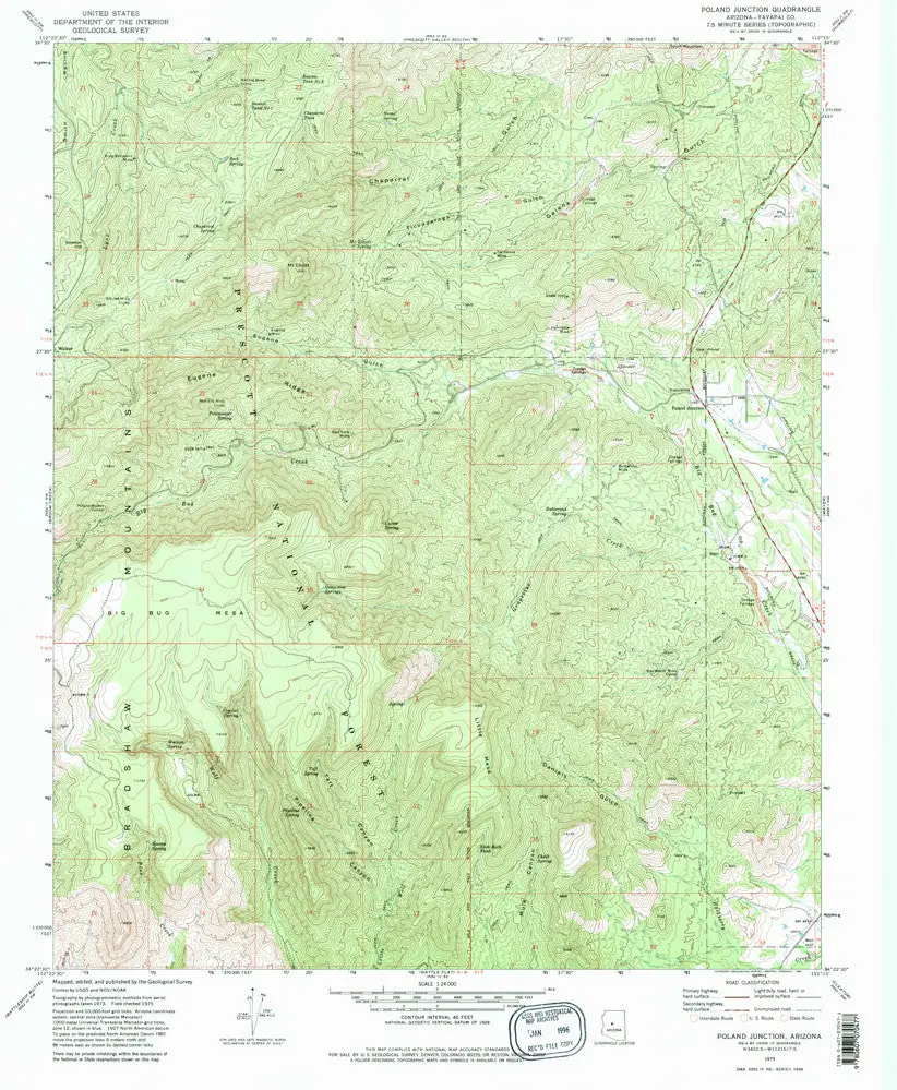 Poland Junction, Arizona [Map] U.S. Geological Survey 1