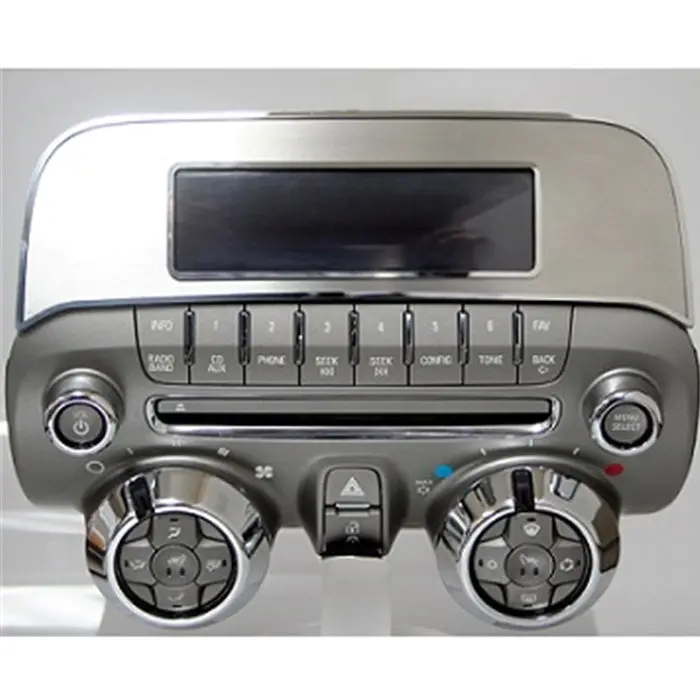 2010-2014 Camaro - Factory Radio Trim Plate - Brushed-Polished - Coupe And Convertible 1