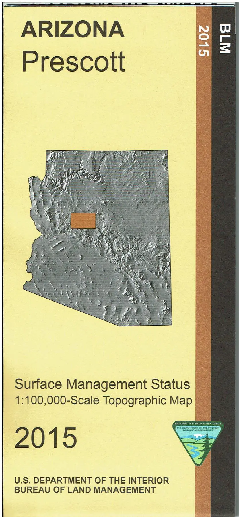 Prescott Surface Management Status 1:100,000-Scale Topographic Map [Map] Bureau Of Land Management 1