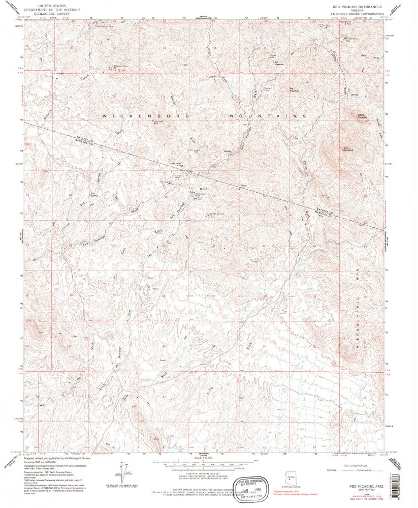 Red Picacho, Arizona (7.5'×7.5' Topographic Quadrangle) 1