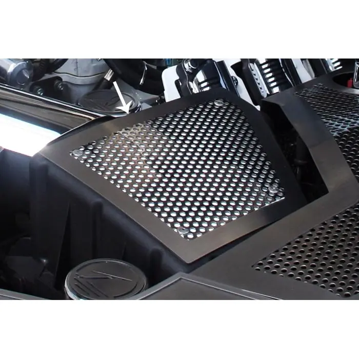 2010-2015 Camaro Air Box Filter Cover Perforated Stock 1