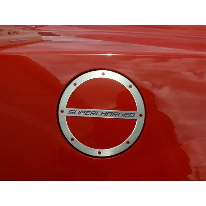 Camaro Fuel Door Trim-Gas Cap Cover "Supercharged" 1