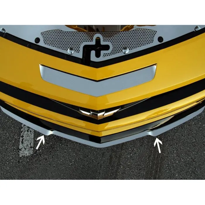 2010-2013 Camaro Lip Spoiler Polished Front Gm 1