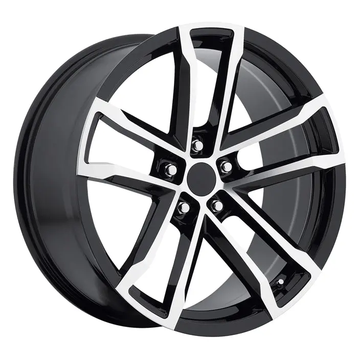 Zl1 Camaro Reproduction Wheels - Black Machined Face 1