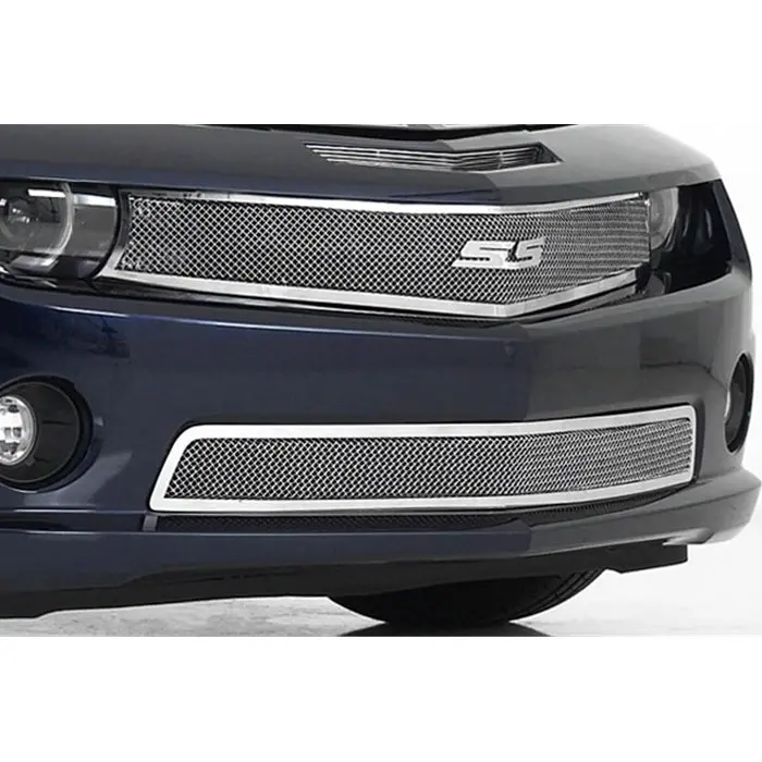 2010-2013 Camaro T-Rex® - Upper Class Custom Style Polished Mesh Upper Grille 1