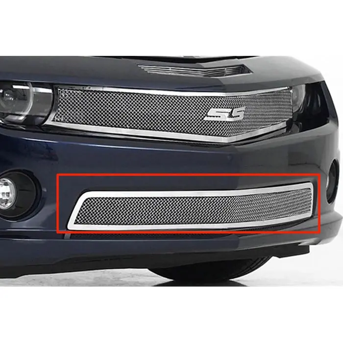 2010-2013 Camaro T-Rex® - Upper Class Custom Style Polished Mesh Lower Grille 1
