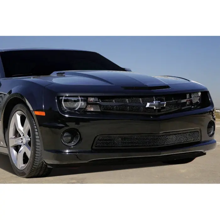 2010-2013 Camaro T-Rex® - 1-Pc Upper Class Custom Style Black Mesh Lower Grille 1