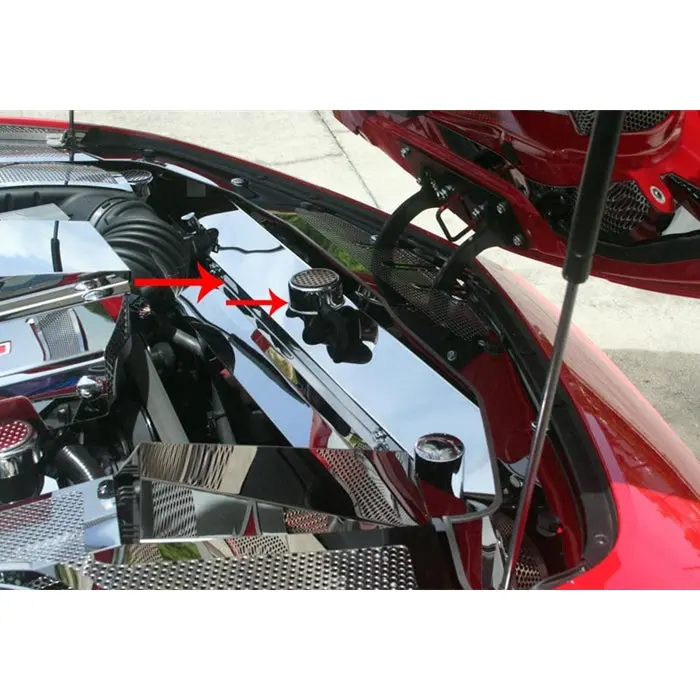 2012-2015 Camaro Radiator Cover W-Cap Cover Polished Zl1 Only 1