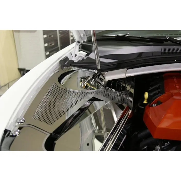 Camaro Inner Fender Covers Perforated Deluxe 7Pc W-Fuse Box Cover (Includes Zl1) 1