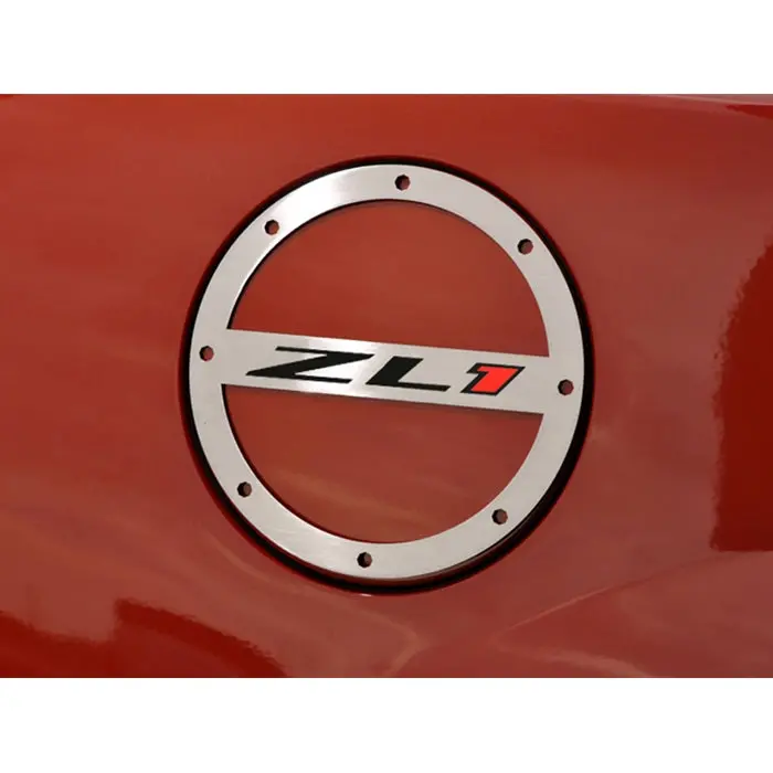 Camaro Fuel Door Trim-Gas Cap Cover "Zl1" Polished 1