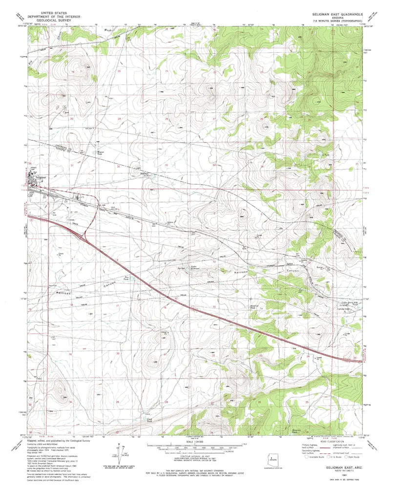 Rose Well Camp East, Az 7.5' 1981 [Map] United States Geological Survey 1