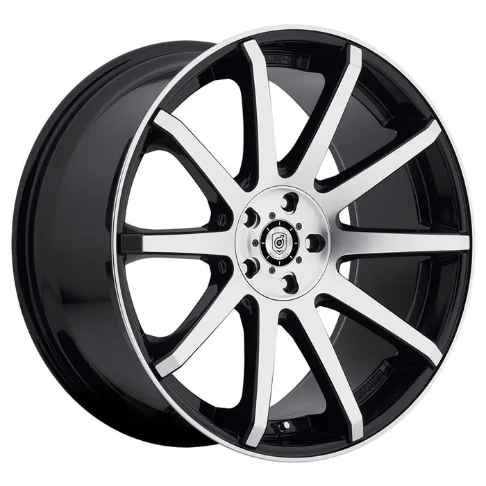 Dropstar 643Mb Camaro Wheels - Satin Black W-Machined Lip 1