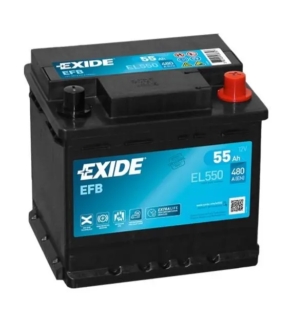 13 Plate 12V 55Ah Exide Battery 1