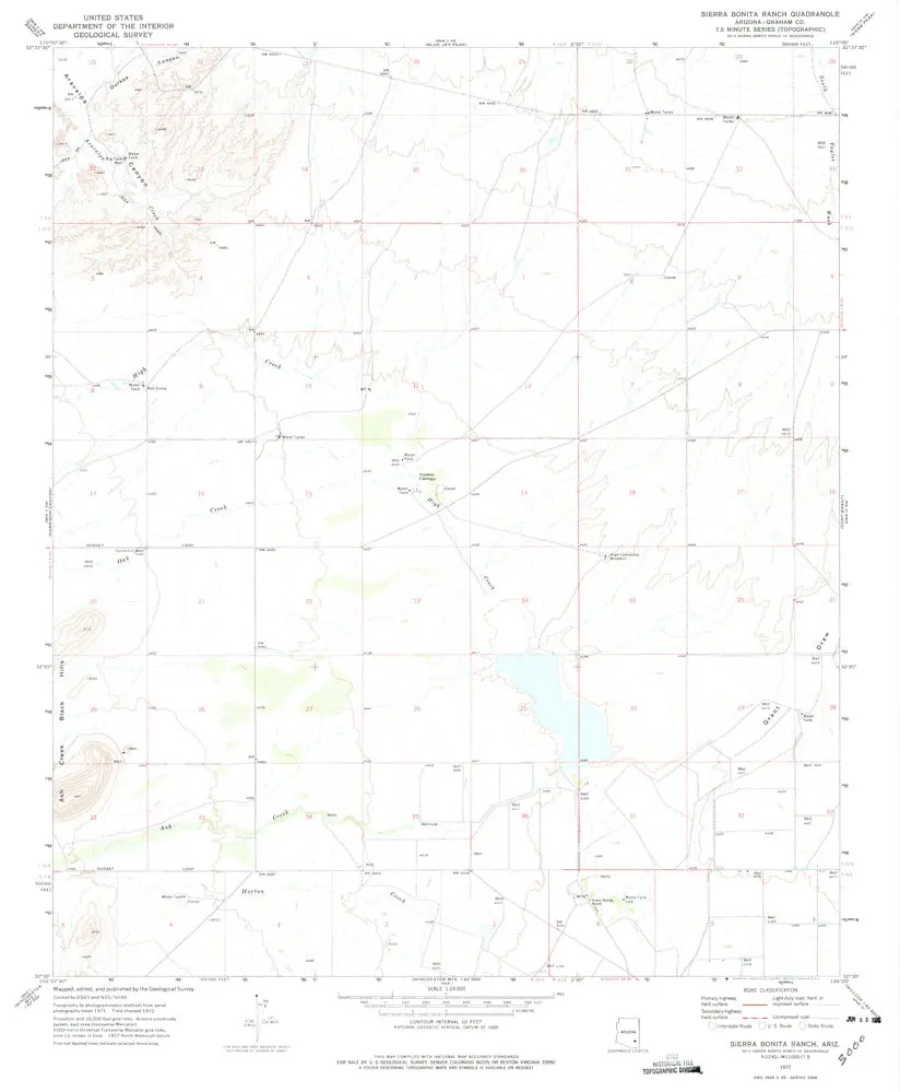 Sierra Bonita Ranch, Arizona [Map] United Stated Geological Survey 1