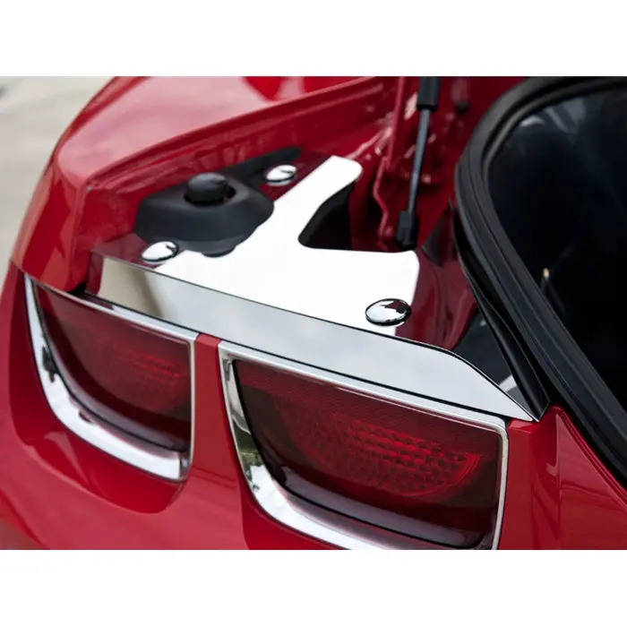 Camaro Trunk Plates W-Caps - Polished 4Pc. 1