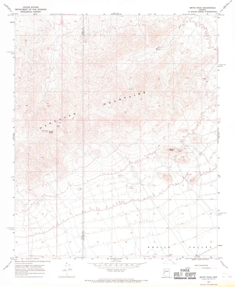Smith Peak, Arizona [Map] United Stated Geological Survey 1