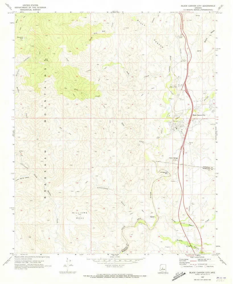 Black Canyon City, Arizona 1969 (7.5'×7.5' Topographic Quadrangle) 1
