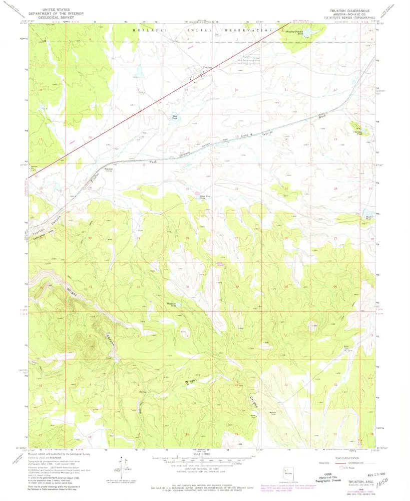 Truxton, Arizona [Map] United Stated Geological Survey 1