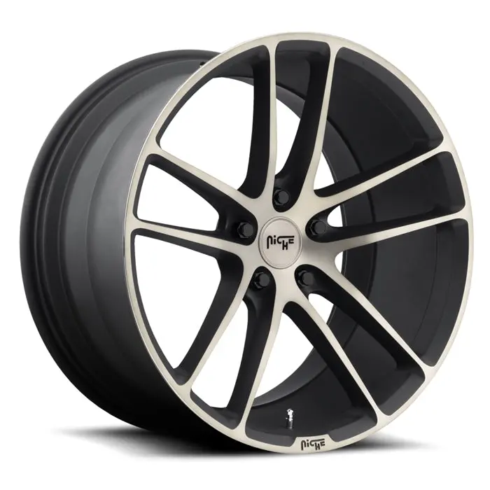 Niche Enyo Camaro Wheels - Black-Machined 1