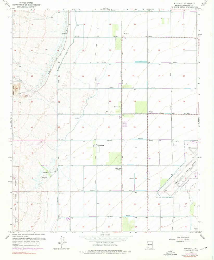Waddell 7.5' [Map] United States Geological Survey 1