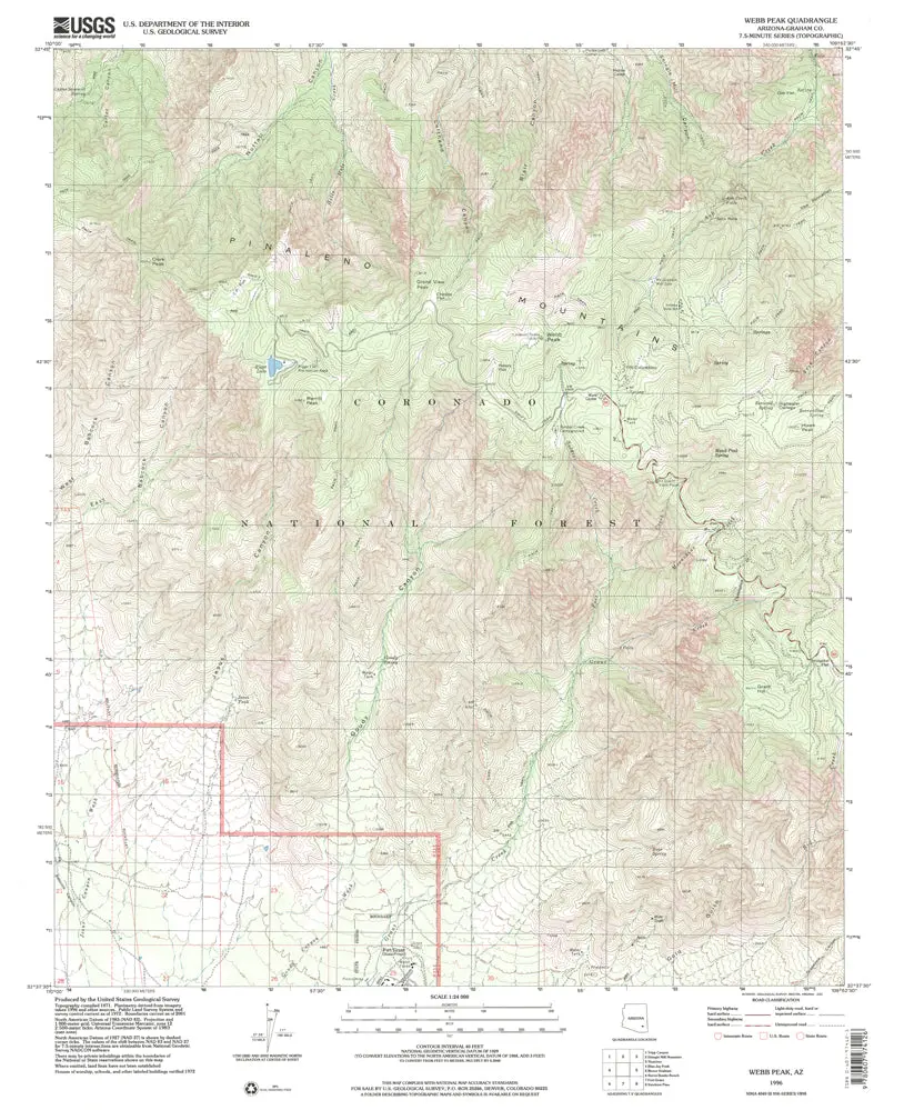 Webb Peak 7.5' [Map] United States Geological Survey 1