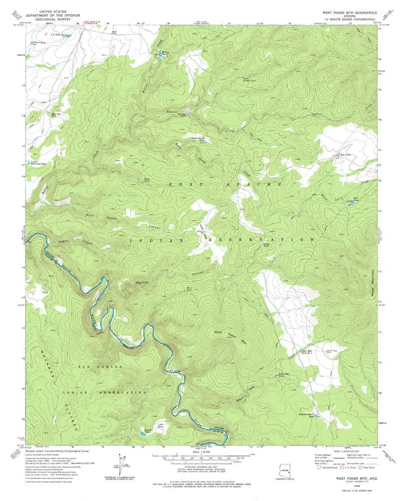 West Poker Mountain, Arizona 1978 (7.5'×7.5' Topographic Quadrangle) 1