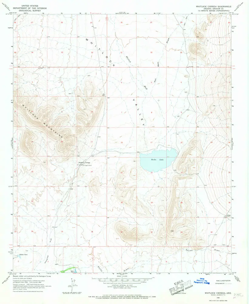 Whitlock Cienega, Arizona [Map] United Stated Geological Survey 1