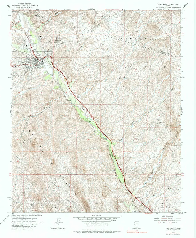 Wickenburg, Arizona 1978 (7.5'×7.5' Topographic Quadrangle) 1