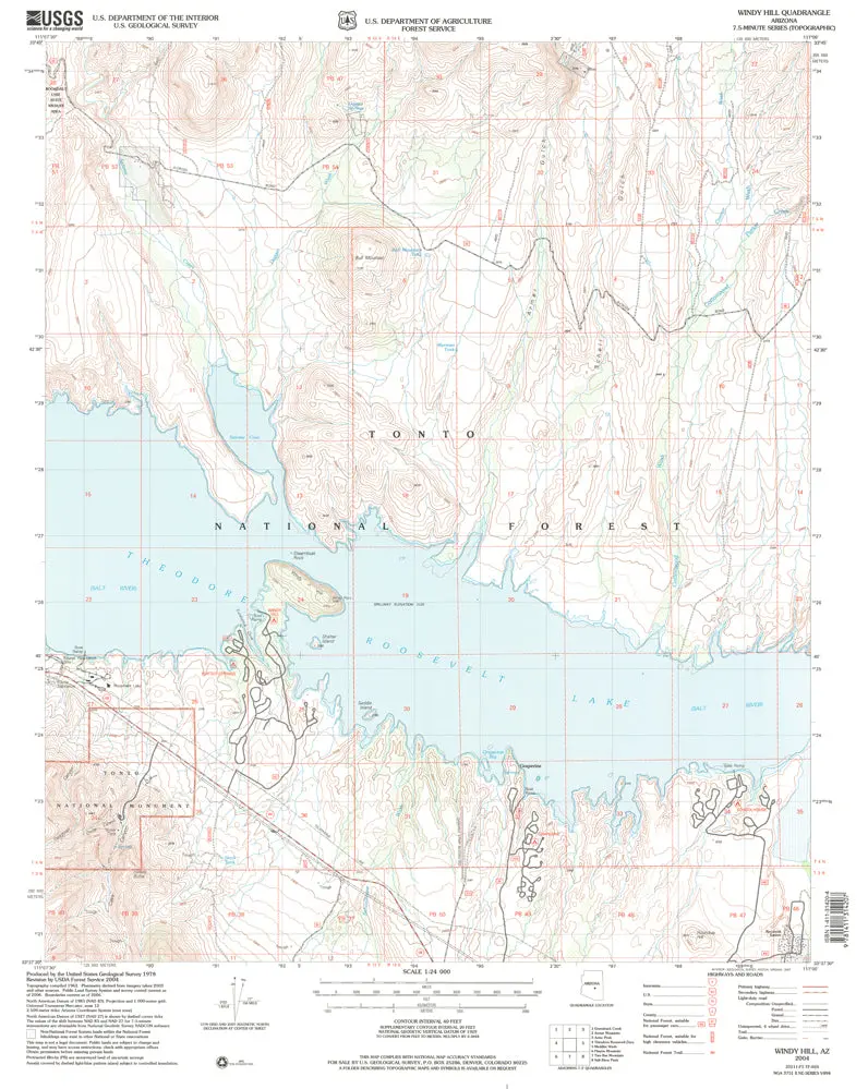 Windy Hill, Arizona 7.5'×7.5' 2004 [Map] United States Geological Survey 1