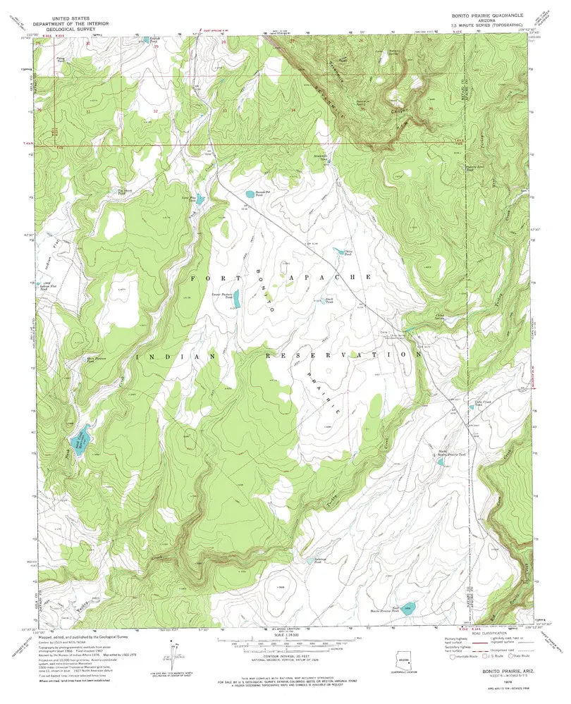 Bonito Prairie, Arizona 1978 (7.5'×7.5' Topographic Quadrangle) 1