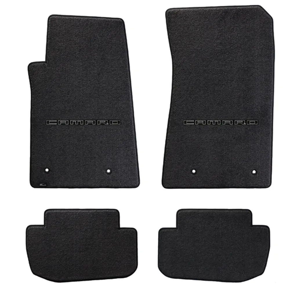 Camaro Floor Mats 4 Pc. Set (Black Lettering) 1