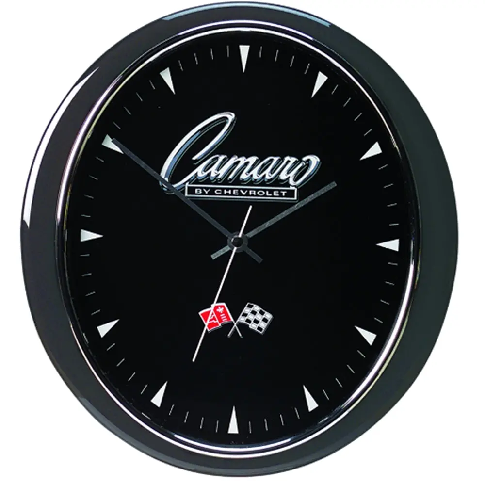 Camaro Oval Wall Clock : 12.5" X 11 5-8" 1