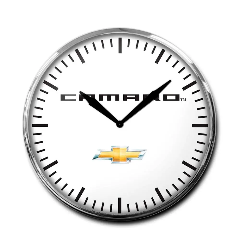Camaro Clock W- Bowtie Logo - 14" 1