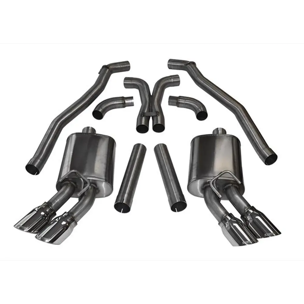 2012-2015 Camaro Zl1 Coupe 3.0" Cat Back Exhaust W- Twin 4" Tips 1