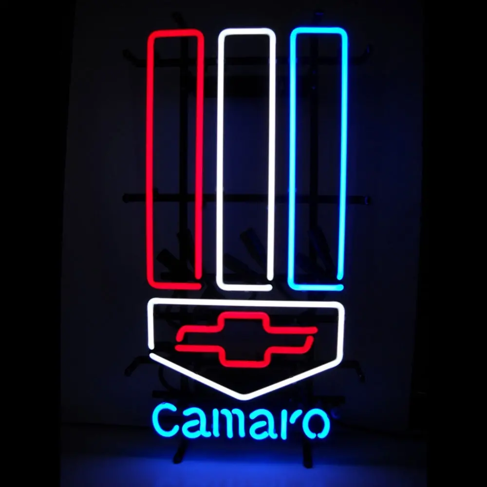 Camaro 5 Red, White & Blue Neon Sign 1
