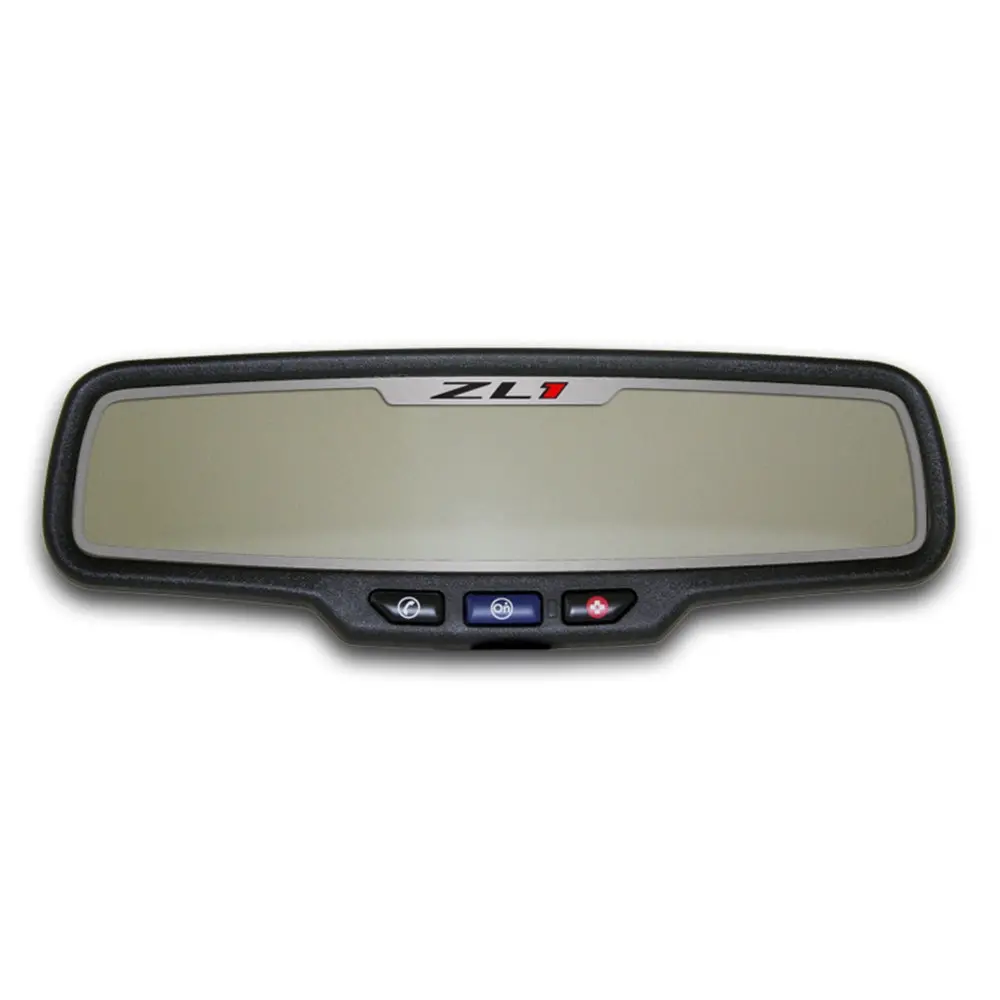 Camaro Rear View Mirror Trim "Zl1" Style Brushed Rectangle 1