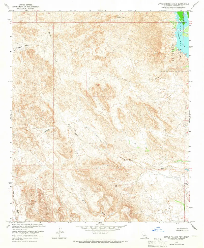 Little Picacho Pk, Ca [Map] United Stated Geological Survey 1