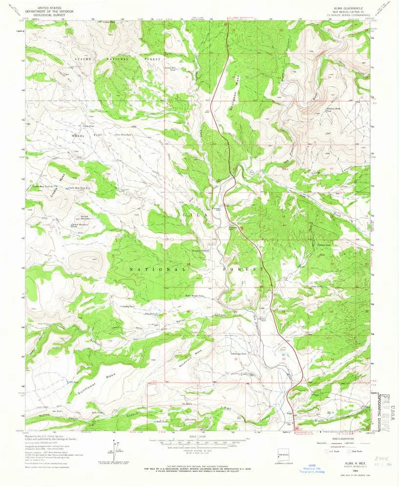 Alma 7.5" Nm [Map] United Stated Geological Survey 1